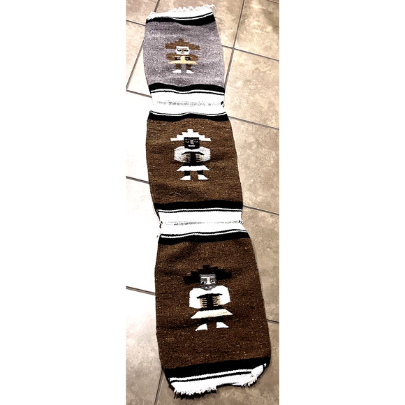 Handmade | Wall Decor | Vintage Handwoven Mexican Wool Rug Wall Hanging ...